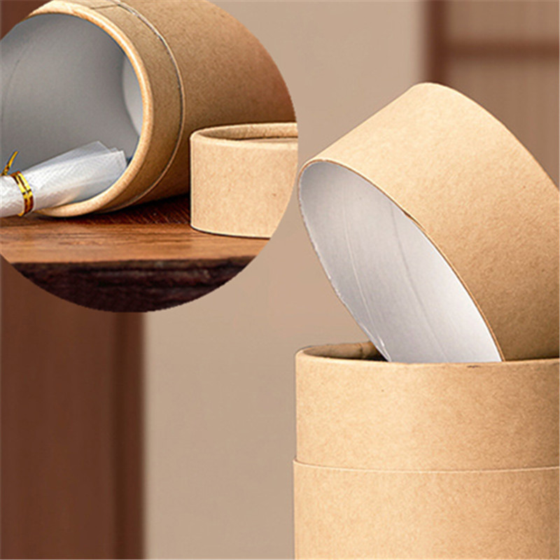 Coffee Tea Containers - 1PCS New Kraft Paperboard Tubes Round