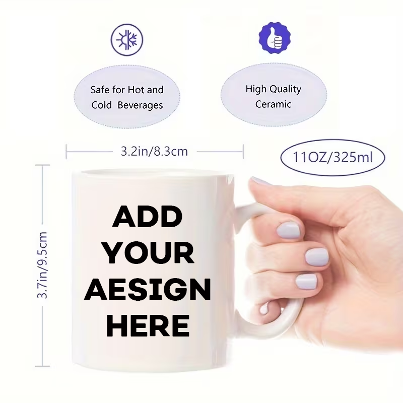 Coffee Tea Images - Custom Name Image Text Cup 11oz