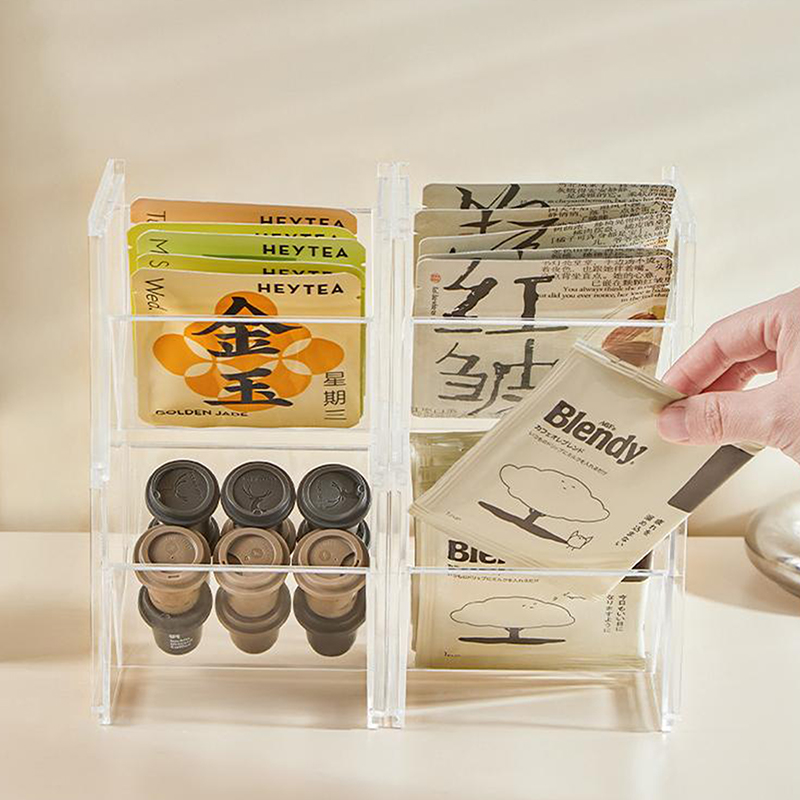 Coffee Tea Bags - Vertical Tea Box Holder Stackable Tea