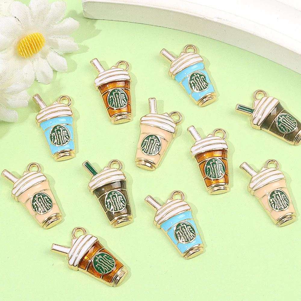 Coffee Tea Mugs - 3/6/12pcs Coffee Cup Shaped Decorative Pendant