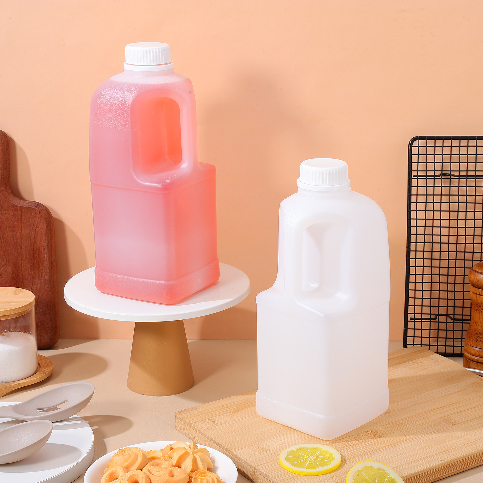 Coffee Tea Containers - 3Pcs Large Capacity 2 Gallon Water