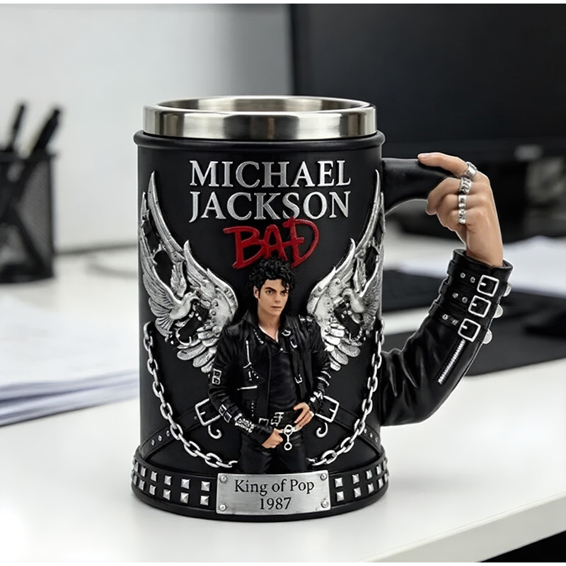 Coffee Tea Mugs - Michael Jackson King of Pop 3D