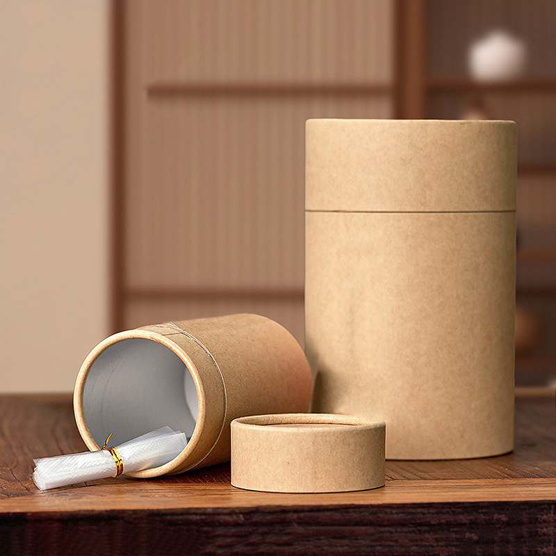 1PCS New Kraft Paperboard Tube - огляд і ціна Coffee Tea Containers