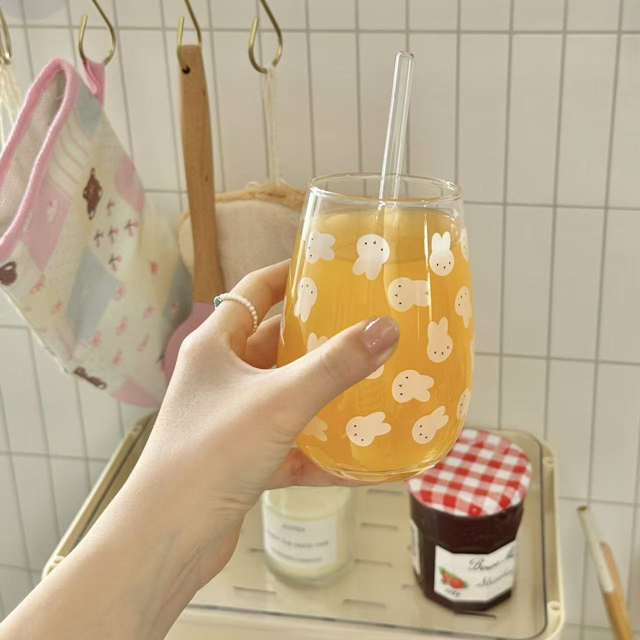 Cute Miffy Rabbit Printed Glas - огляд і ціна Coffee Tea Hot
