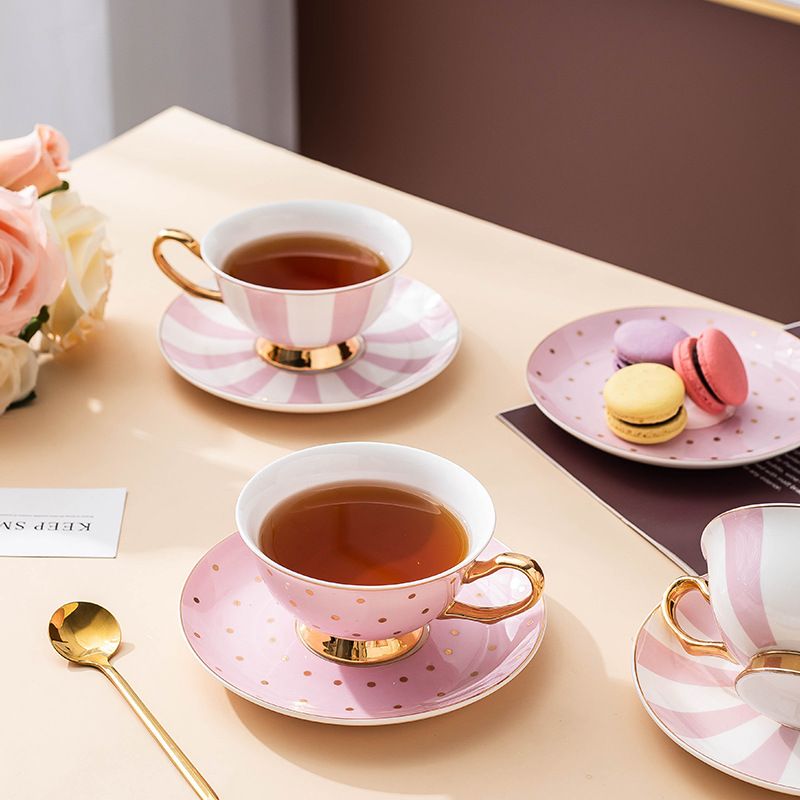 Ceramic Pink Coffee Mugs with  - огляд і ціна Coffee Tea Home