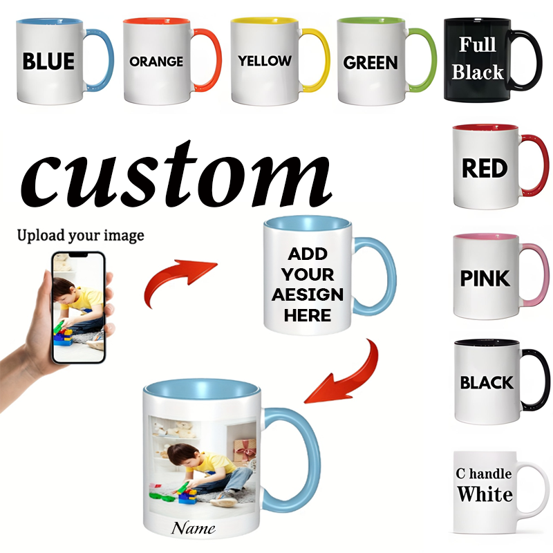 Custom Name Image Text Cup 11o - огляд і ціна Coffee Tea Images