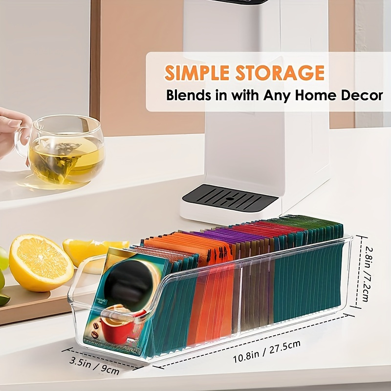 1pc Clear Tea Bag Organizer Bo - огляд і ціна Coffee Tea Bags