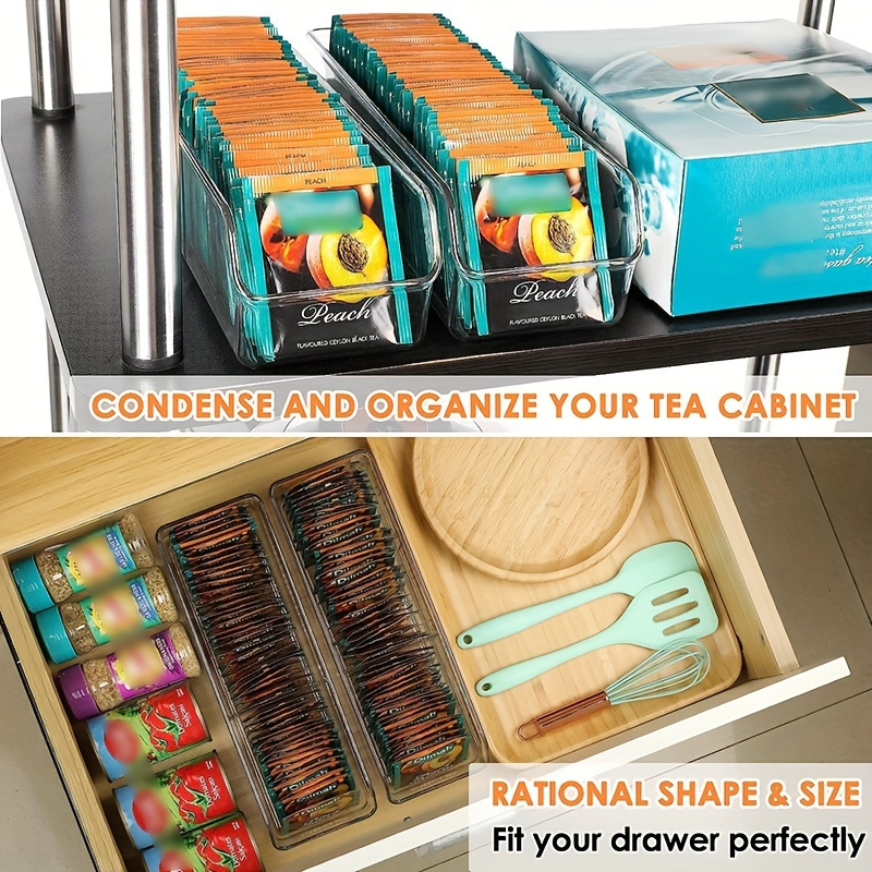 1pc Clear Tea Bag Organizer Bo - огляд і ціна Coffee Tea Bags