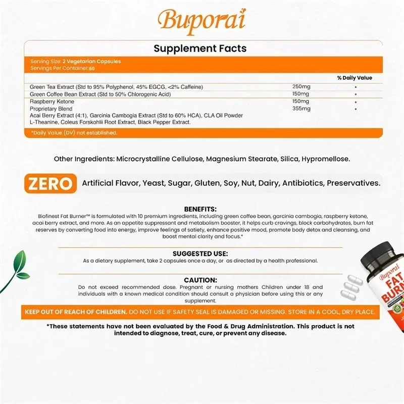 Fat Burner Capsules - Healthy  - огляд і ціна Coffee Tea Beans