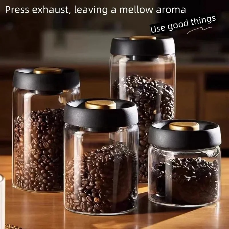 Manual Vacuum Sealed Coffee Ja - огляд і ціна Coffee Tea Containers