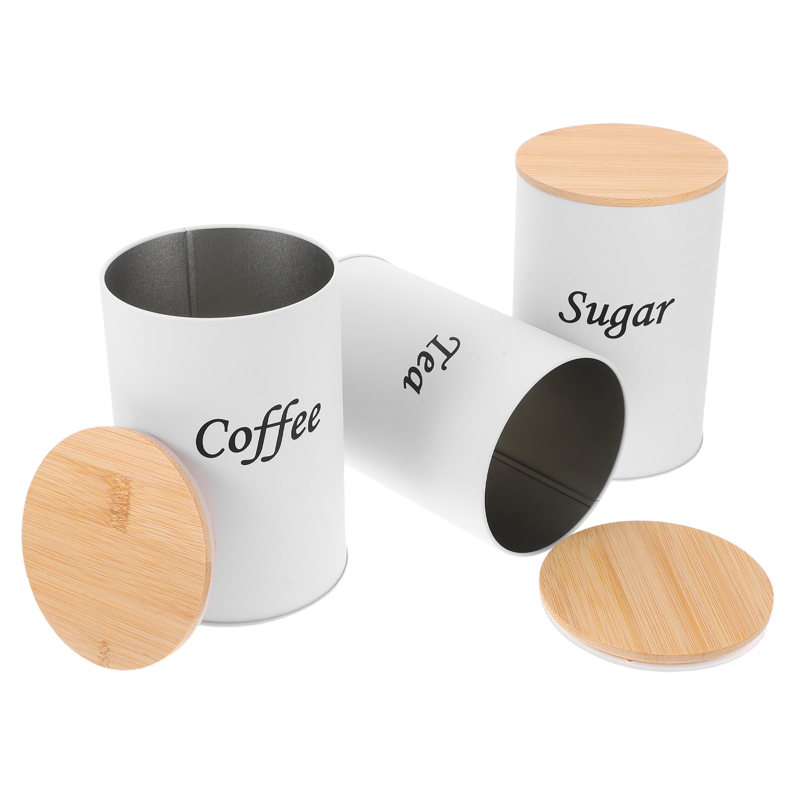 3Pcs Airtight Round Canisters  - огляд і ціна Coffee Tea Beans