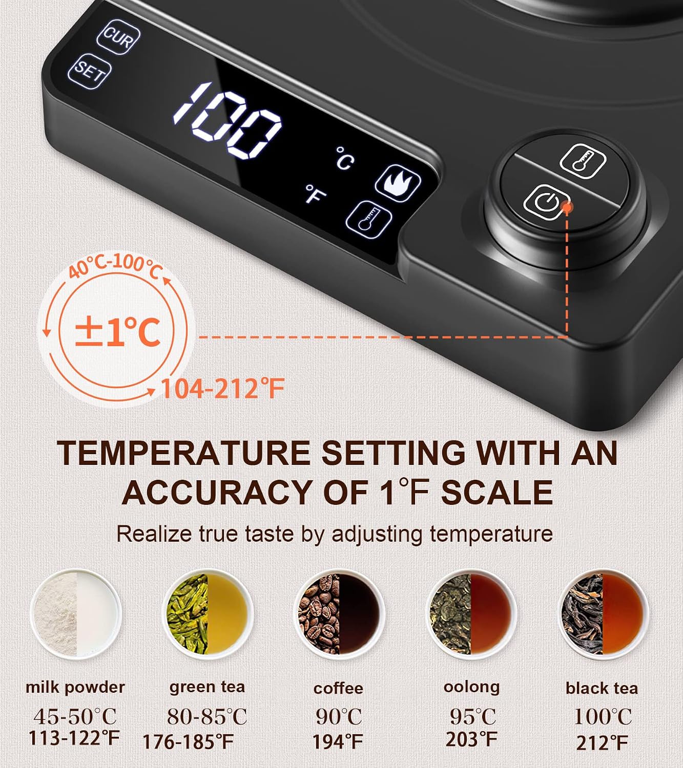 Gooseneck Electric Kettle with - огляд і ціна Coffee Tea Images