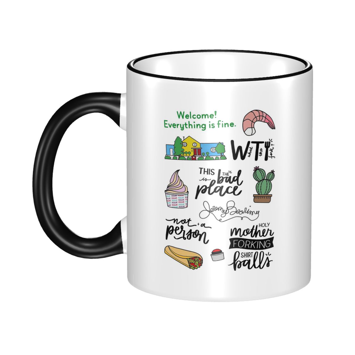 The Good Place TV Show Art Mug - огляд і ціна Coffee Tea Place
