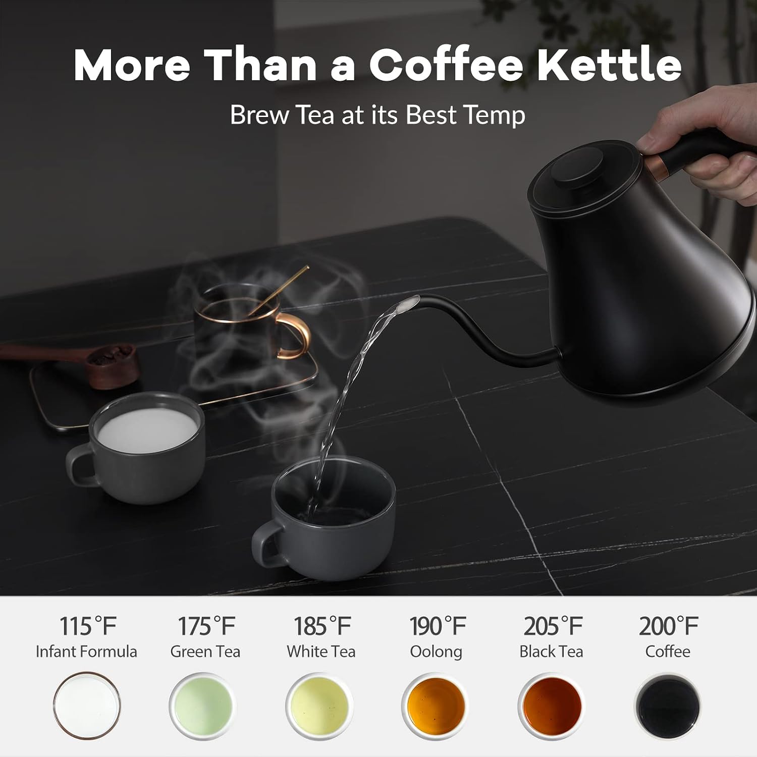 Precision Gooseneck Electric K - огляд і ціна Coffee Tea Images