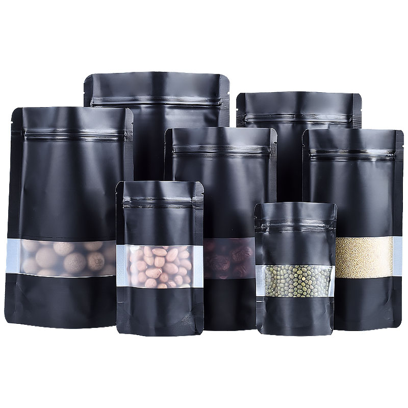 100PCS Stand-up Matte Black Al - огляд і ціна Coffee Tea In Chinese