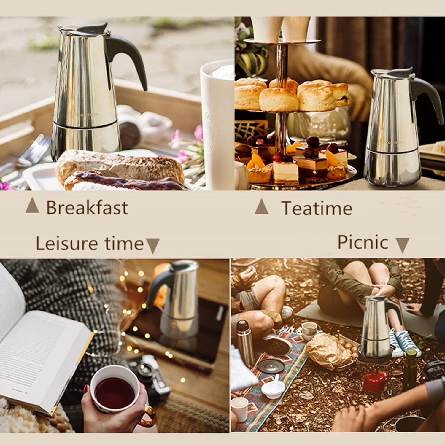 4/6/9 Cups Moka Pot Caffe Mach - огляд і ціна Coffee Tea Mugs