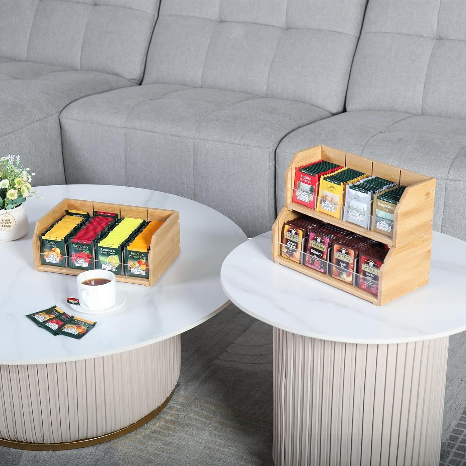 Bamboo Tea Bag Storage Box Thr - огляд і ціна Coffee Tea Bags