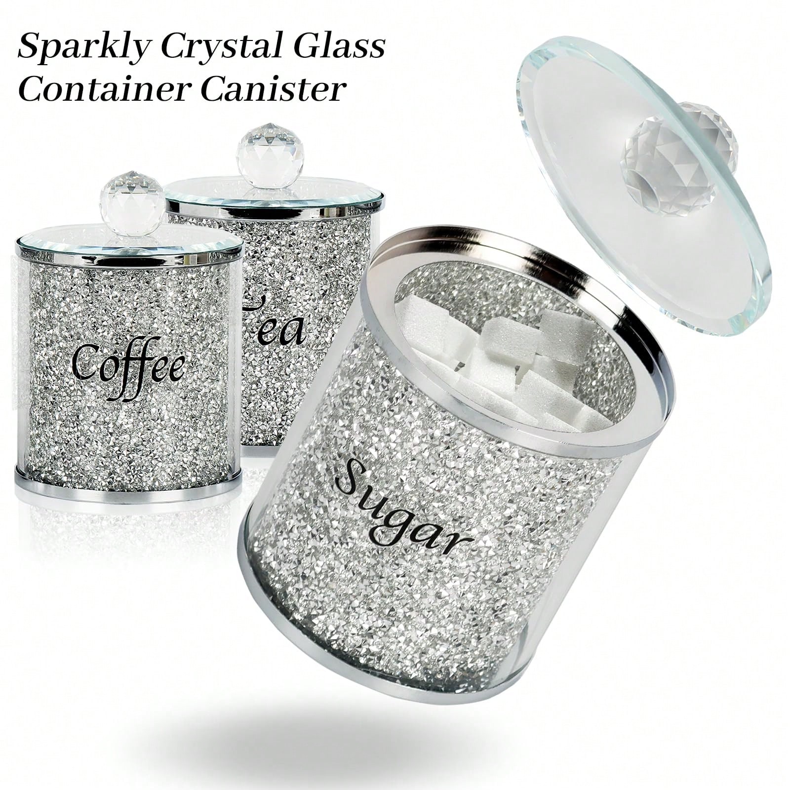 Coffee Sugar Tea Canister Set  - огляд і ціна Coffee Tea Room