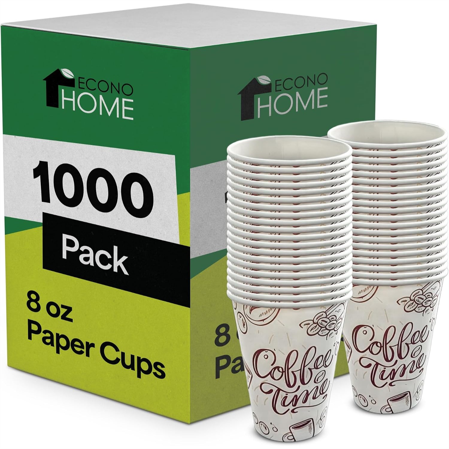 1000 Pack 8 oz Disposable Coff - огляд і ціна Coffee Tea Images