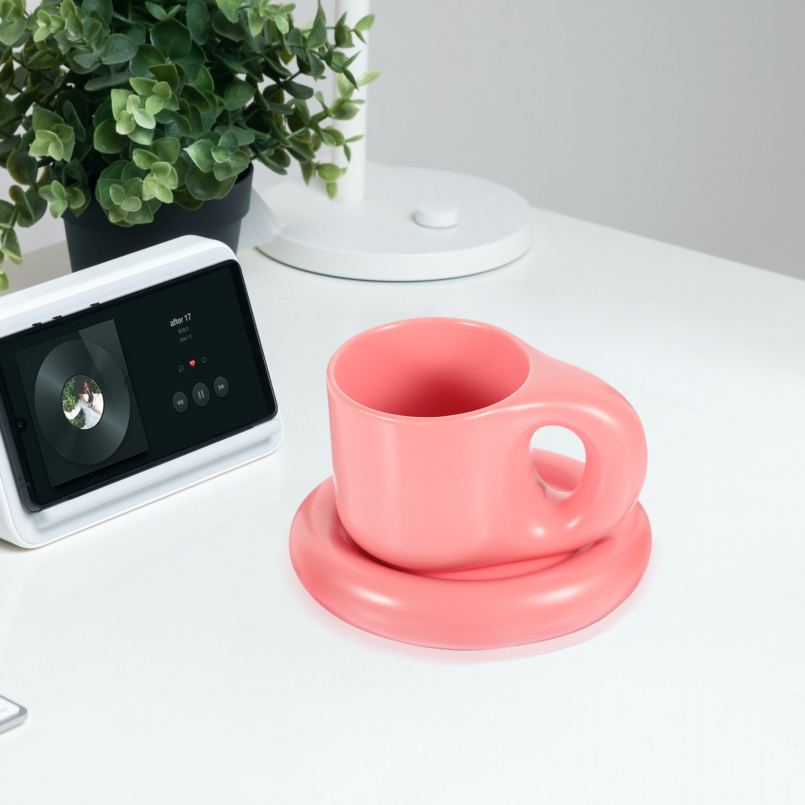 Ceramic Coffee Cup Set with Sa - огляд і ціна Coffee Tea Home