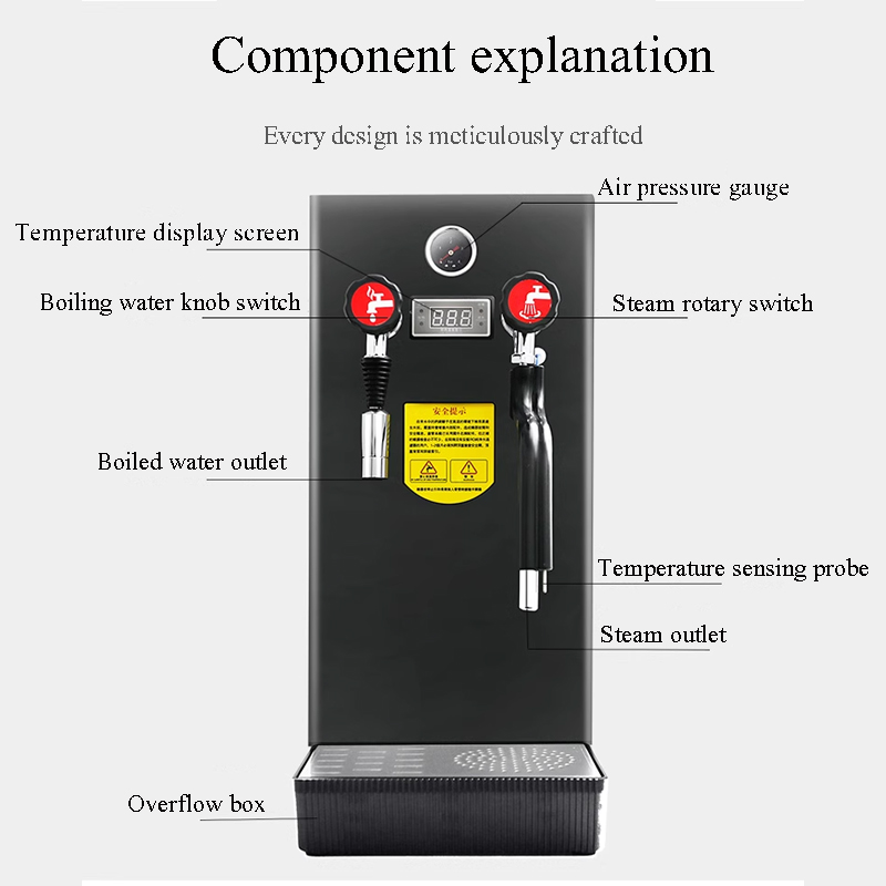 Steam Engine Foam Machine Comm - огляд і ціна Coffee Tea Machine