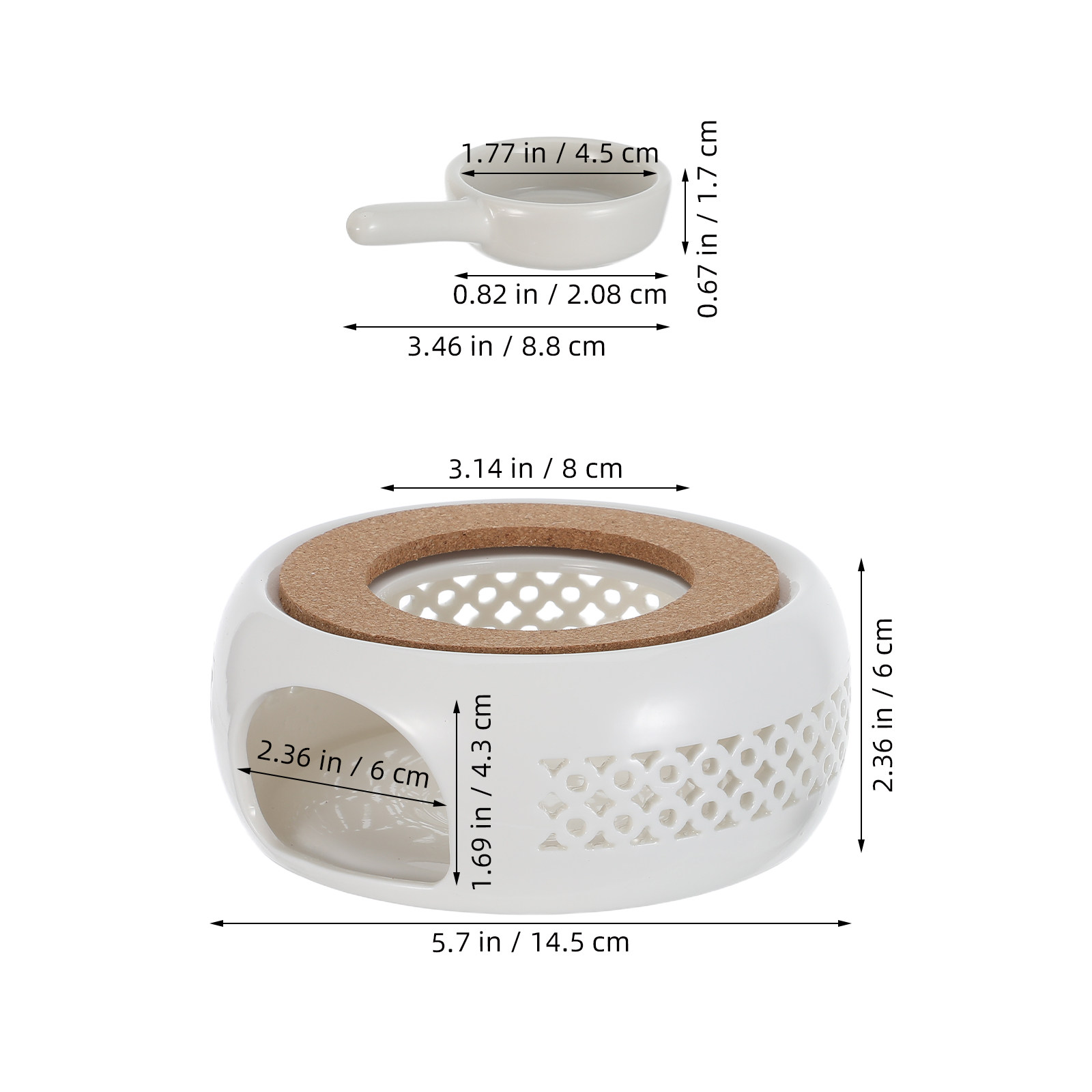 1Set Ceramic Teapot Warmer Ele - огляд і ціна Coffee Tea Hot