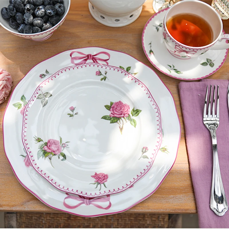French Rose Cutlery Bone China - огляд і ціна Coffee Tea Mugs