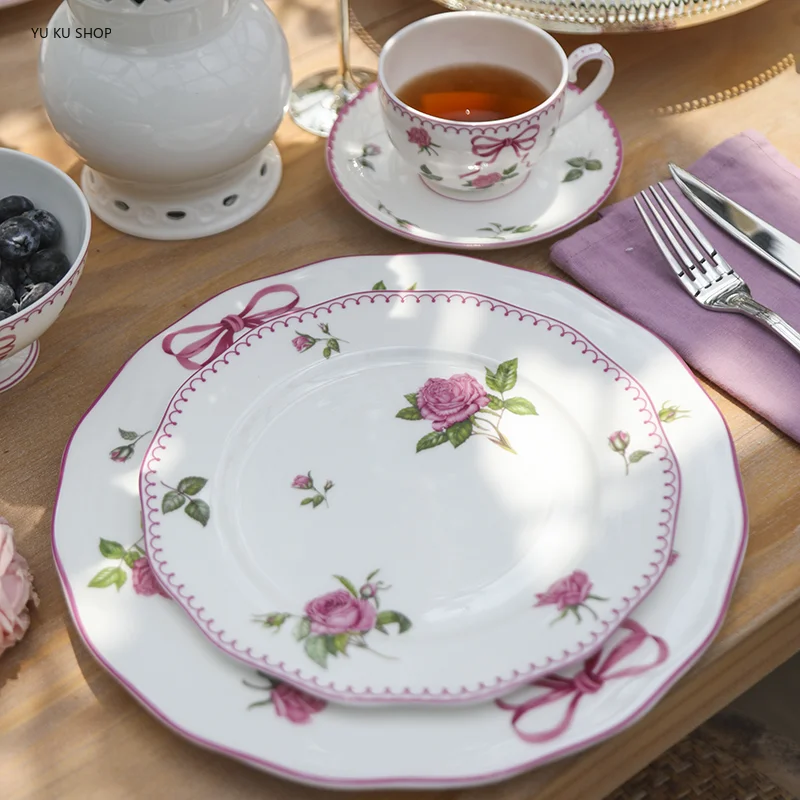 French Rose Cutlery Bone China - огляд і ціна Coffee Tea Mugs