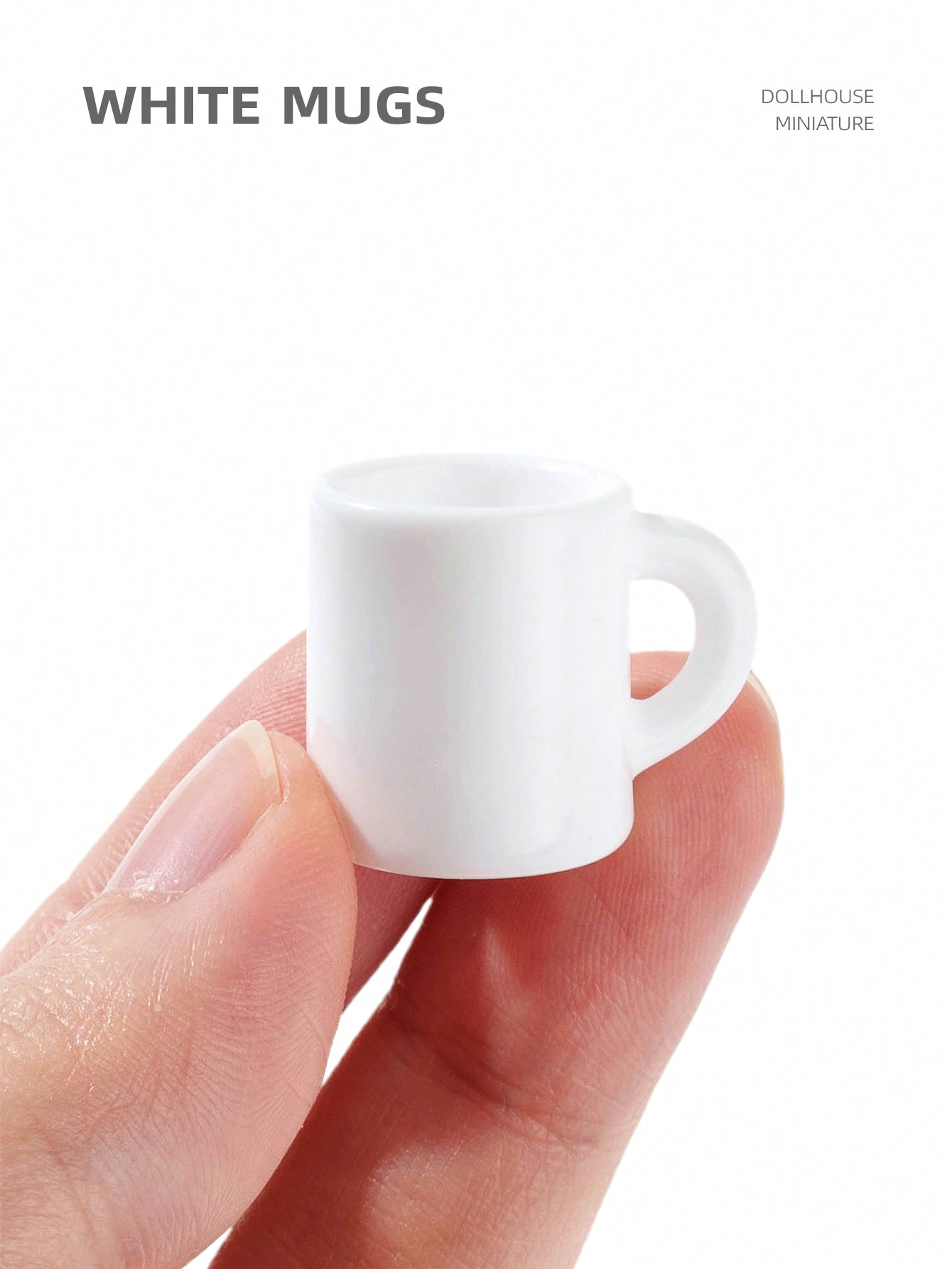 10pcs Dollhouse Miniature Whit - огляд і ціна Coffee Tea Mugs