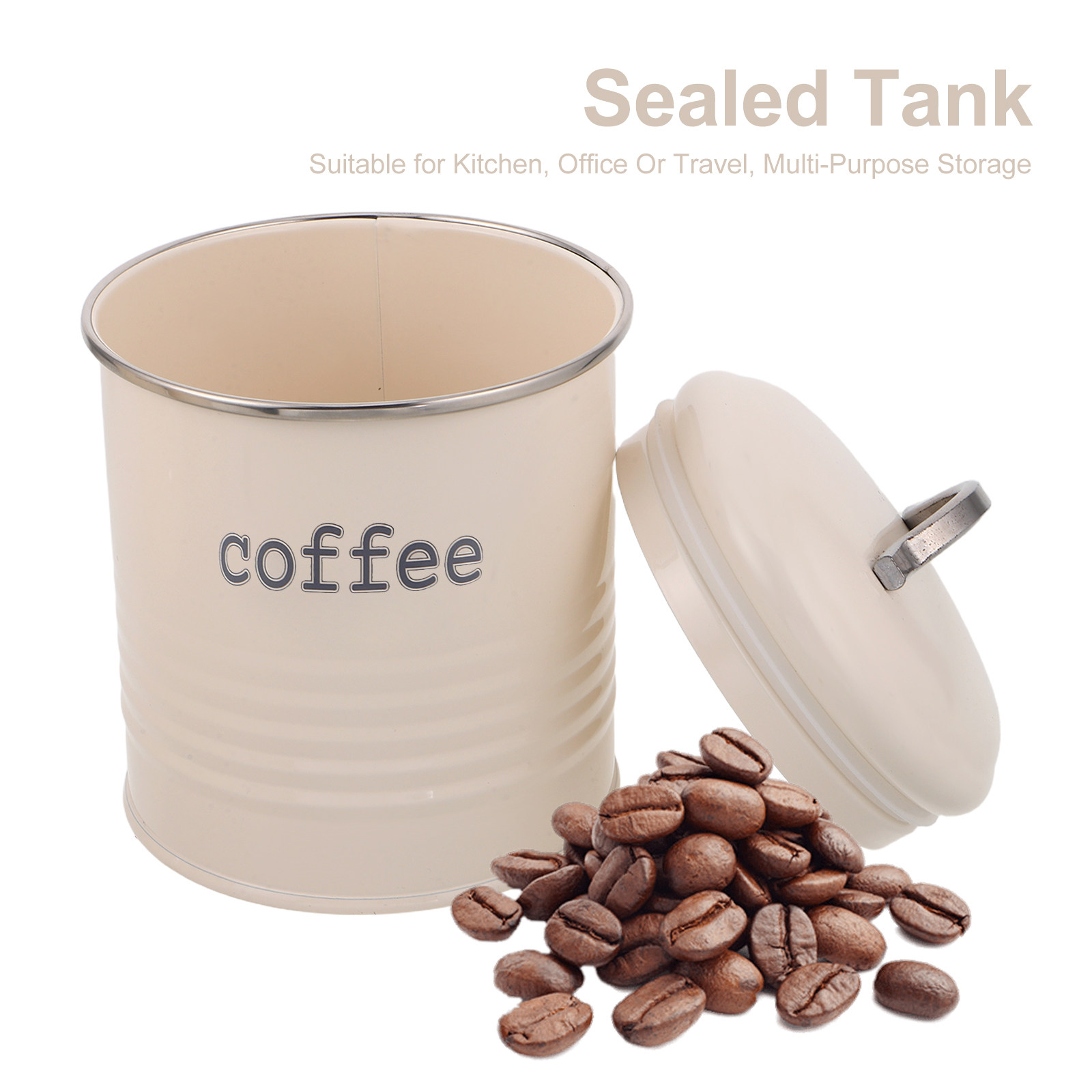3Pcs Sealed Coffee Bean Contai - огляд і ціна Coffee Tea Beans